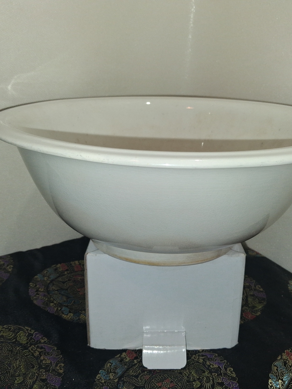 Mid 1800s Wedgwood White Ceramic Mixing Bowl